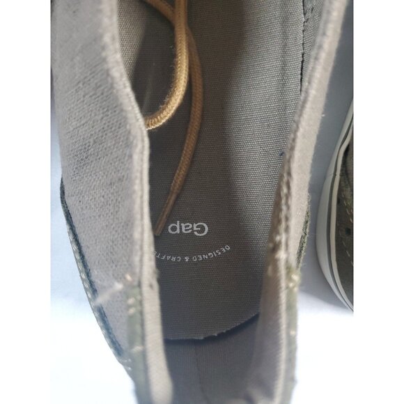 GAP Factory Gray Canvas Lace Up Fashion Sneakers Men’s Size 11 - Picture 14 of 15